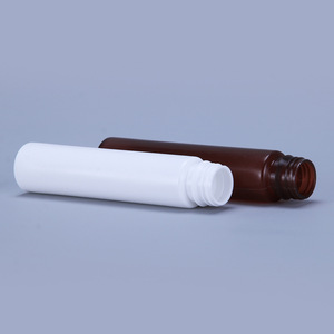 Flacon de liquide <span class=keywords><strong>oral</strong></span> multicolore ambre/chocolat avec bouchons de sécurité 5ml 10ml 15ml 20ml, flacon en PET pour collagène, flacon long en plastique - Product Image 6