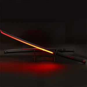 <span class=keywords><strong>Katana</strong></span> LED de 39.72 pulgadas con luz, recargable, no afilada, accesorio de cosplay con funda negra para exhibición - Product Image 2