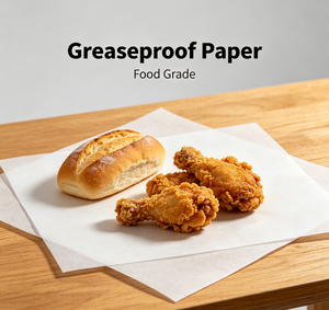 Wholesale white & Brown Kraft Greaseproof <b>Paper</b> Roll 40gsm 45gsm Food <b>Wrapping</b> <b>Paper</b> for Sandwich Burger Packaging - Product Image 5