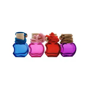 Wholesale 10 ml apple shape car hanging perfume air freshener bottle