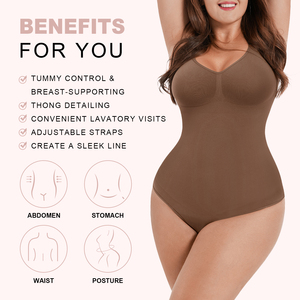 Hexin của phụ nữ liền mạch điêu khắc Shapewear bodysuit Tummy kiểm soát thong cơ thể Shaper bán buôn Spandex chất liệu - Product Image 4