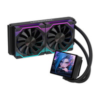 Refroidisseur d'eau OEM/ODM Lovingcool Factory pour CPU, refroidissement liquide DP-01 240MM 360MM, prend en charge la personnalisation GIF/MP4/la surveillance du matériel