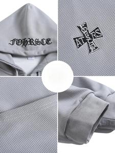 เสื้อสเวตเตอร์ไหมพรมปักโลโก้แบบกำหนดเองสำหรับผู้ชาย เสื้อพูลโอเวอร์ผ้าฝ้ายไซส์ใหญ่ เสื้อสเวตเตอร์ผู้ชาย ชุดสเวตเตอร์สไตล์เรโทร พิมพ์ลายขนาดใหญ่พิเศษ แบบกำหนดเองได้ สำหรับทั้งชายและหญิง - Product Image 3