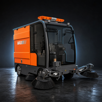 Balayeuse multifonctionnelle autoportée A8S 48V 200Ah, autonomie de 5 à 7 heures, puissance totale de 9500W, 1300kg, 12km/h, pneus à vide