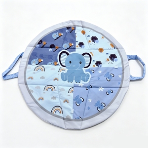 Alfombra de Juego para <span class=keywords><strong>Bebés</strong></span>, Alfombra de Estimulación Tummy Time, Alfombras de Juego Plegables y Gimnasios de Piso para <span class=keywords><strong>Bebés</strong></span> de 0 a 6 Meses, Regalos para Recién Nacidos con 5 Juguetes Colgantes - Product Image 2