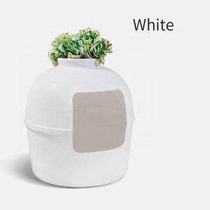 Große Kunststoff-Katzen toilette PP-Material Verstecktes Design mit Zimmer pflanze <span class=keywords><strong>DIY</strong></span> Pet Stuff Reinigung Katzen toilette und Katzen bett - Product Image 5