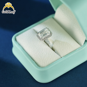 טבעת יהלום מעבדה 14 קראט זהב וכסף 925, דירוג VVS VS, יהלום CVD בצבע אזמרגד, 1 קראט, 2 קראט, <span class=keywords><strong>3</strong></span> קראט, 4 קראט, טבעת יהלום מעבדה בהתאמה אישית - Product Image 4