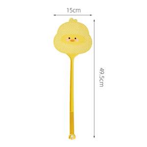 Matamoscas de Plástico Duradero Amarillo Mango, Raqueta para Control de Plagas, Raqueta para Insectos Voladores, Colgable, 49.5*15cm, Matamoscas con Mango Largo - Product Image 6