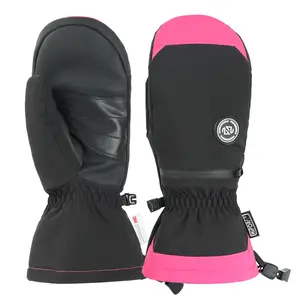 Luvas de esqui personalizadas 3m Luvas de inverno para mulheres Luvas de snowboard com tela sensível ao toque à prova d'água com punho longo