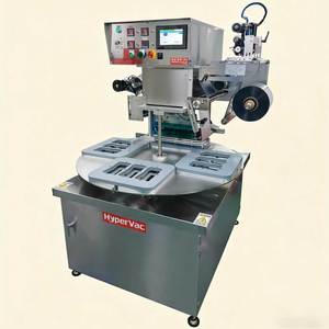 Automatic <b>Rotary</b> Tray Sealer Sealing <b>Machine</b> With Automatic Discharge For Food Trays Commercial Packaging Equipment SUS304 - Product Image 4