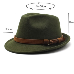 Biểu Tượng Tùy Chỉnh Jazz <span class=keywords><strong>100</strong></span>% Len <span class=keywords><strong>100</strong></span> Len Úc Cổ Điển Len Màu Đen Phương Tây Jazz Trilby Cảm Thấy Hat Với Biểu Tượng Tùy Chỉnh Cho Nam Giới - Product Image 3