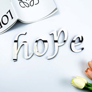 Letras Acrílicas Adhesivas de 20cm para Pared con Fuente Sonriente, Letras Minúsculas con Revestimiento Adhesivo, Herramienta de Decoración para Tiendas - Product Image 6