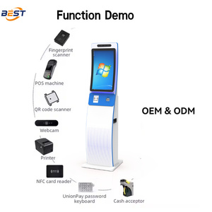 Màn hình cảm ứng tự phục vụ kiosk thiết bị đầu cuối cho khách sạn/thanh toán/in ấn/Đặt hàng với <span class=keywords><strong>Android</strong></span> hệ thống POS - Product Image 3