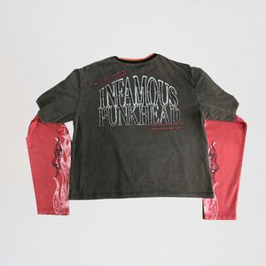 Stile Streetwear personalizzato in stile 100% dei pesi massimi in cotone Vintage con pietra lavata a strati t-shirt manica lunga da <span class=keywords><strong>uomo</strong></span> - Product Image 2