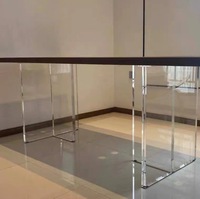 Pieds de Table transparents en acrylique traitant le bureau de Table basse en forme de T 20/30/40/50/60
