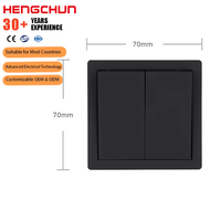 Interruptor de Pared Europeo de 2 Gangs con Interruptor de Luz, Enchufe de Pared Australiano, Interruptor de Enchufe, Interruptor Eléctrico de Pared