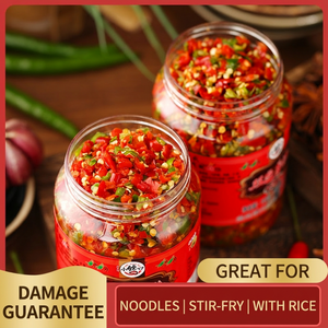 พริกป่นเผ็ดร้อนไร้ไขมัน |   ซอสจิ่วเจียวสีแดงและสีเขียวแคลอรี่ต่ำ |   พริกไทยหมักธรรมชาติเพื่อการเตรียมอาหารเพื่อสุขภาพ - Product Image 5