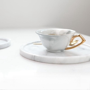 Vassoio Portaoggetti Piccolo ed Economico in Marmo Stonekocc per Cucina e Bagno, Stile Nordico di Lusso Leggero per Cosmetici e Gioielli - Product Image 2
