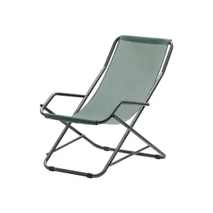 Best Quality 25 Mm Round Pipe Metal Frame Material Customized Pattern Garden Rocking Chair From Italy