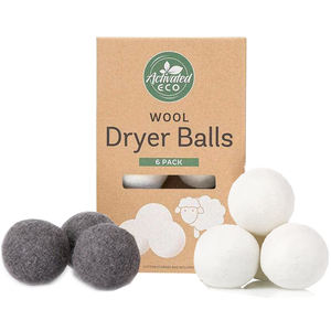 Bolas <span class=keywords><strong>de</strong></span> secador <span class=keywords><strong>de</strong></span> lana, paquete <span class=keywords><strong>de</strong></span> 6 bolas hechas a mano con lana 100% orgánica Premium <span class=keywords><strong>de</strong></span> Nueva Zelanda - Product Image 1