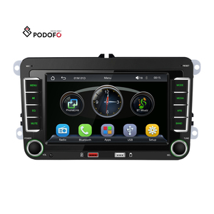 Reproductor Multimedia para Auto Podofo de 7'' Doble DIN, MP5, con Carplay y Android Auto Inalámbricos, Bluetooth, para <span class=keywords><strong>VW</strong></span>/PASSAT/<span class=keywords><strong>POLO</strong></span>/GOLF - Product Image 1