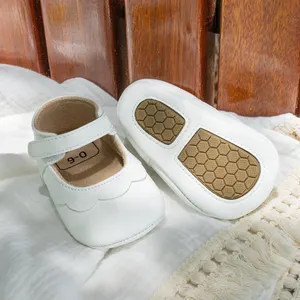 Hot Selling Pu Leather Upper Baby Dress Princess Shoes Soft Sole Infant Non-Slip Walking Shoes Baby Girl Shoes