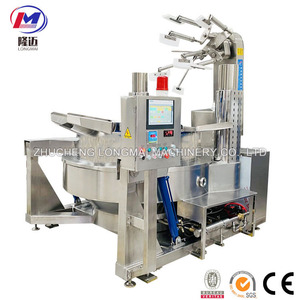 Robot intelligent entièrement automatique de 200l à chaleur directe, grande chaudière de cuisine inclinable pour porridge poulet restaurant - Product Image 3