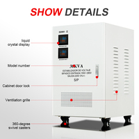 Stabilisateur de tension biphasé de bonne qualité 30KVA 40KVA 50KVA Alimentation électrique 220V AC Régulateur de tension automatique