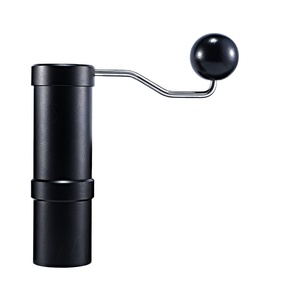 Argento acciaio inossidabile titanio placcatura a cinque stelle Burr manuale macinacaffè portatile mulino 420 acciaio inossidabile bave Coffe - Product Image 2