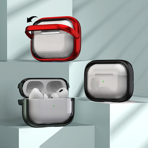Funda de goma suave Simple de negocios de plástico transparente para <span class=keywords><strong>Air</strong></span> Pods <span class=keywords><strong>Pro</strong></span> Generation con funda de soporte para <span class=keywords><strong>Air</strong></span> Pods <span class=keywords><strong>Pro</strong></span> 2nd - Product Image 4