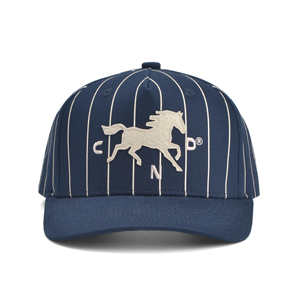 Casquette de baseball rétro à rayures fines personnalisée pour hommes, casquette à 5 panneaux, casquette de baseball de style vintage avec logo brodé personnalisé - Product Image 1