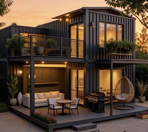 Chambres à coucher, maisons conteneurs, maisons préfabriquées portables, mini-maisons préfabriquées, maison modulaire de luxe en conteneur avec restaurant - Product Image 4