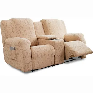 Living Room Sofa Covers With Middle Console Slipcover Stretch Loveseat Reclining Sofa Covers