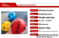 Mini ballon de football en PU souple, design personnalisé, anti-stress, en PVC gonflable, pour sports de plein air et plage