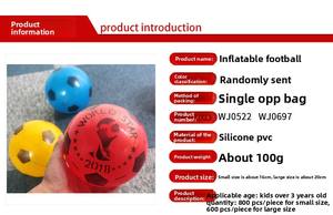 Mini ballon de football en PU souple, design personnalisé, anti-stress, en PVC gonflable, pour sports de plein air et plage - Product Image 6