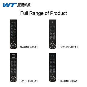 Cerradura de cámara de seguridad con panel táctil a la moda, cerradura de combinación negra de 12 dígitos, cerradura electrónica para muebles - Product Image 5