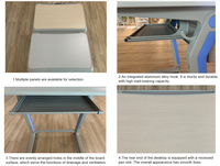 Ensemble de mobilier de salle de classe de l'Université Guangwei, design unique, table d'étude pour étudiants, bureau et chaise individuels en alliage d'aluminium