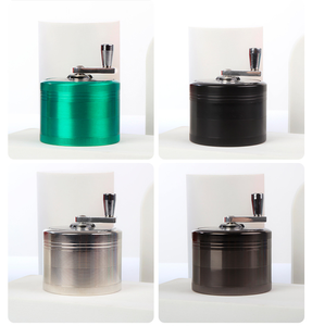 Molinillo de Tabaco Metálico Manual con Manivela, Triturador de Hierbas y Especias de Acero Inoxidable Personalizado - Product Image 3