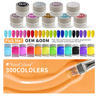 Gel à ongles YezeColour à faible saturation en pot, OEM ODM, logo personnalisé, approvisionnement en gros pour les distributeurs de salons de manucure