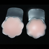 Cache-tétons adhésifs réutilisables en Silicone avec élévateur, en forme de fleur, Ultra-mince et solide, prix d'usine en gros