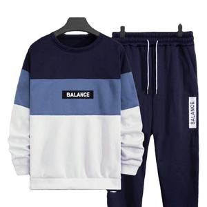 Conjunto de Hombre de Alta Calidad al por Mayor de Fábrica, Otoño Invierno, Código Europeo, Tejido de Algodón, Cuello Alto, Lavado Digital, LOGO Personalizado - Product Image 1