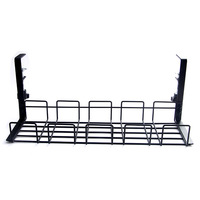 Pas de perceuse organisateurs de câbles de bureau en acier plateau de gestion de fil support de support de stockage en métal cordon domestique sous plateau de gestion de câbles de bureau
