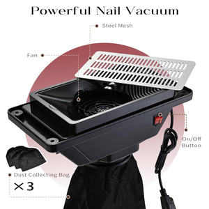 Modern Portable Pink Black White Single Manicure <b>Desk</b> With Carrying Bag for Nail Art Salon <b>Foldable</b> Nail Table - Product Image 5