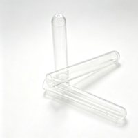 Tube en plastique de laboratoire 12x75 mm, fond conique transparent, PP PS, certifié ISO9001, garantie 3 ans, 50 pièces/sac