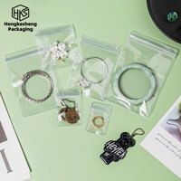 HKSTY Vente en gros de pochettes à bijoux transparentes en PVC de plusieurs tailles, sacs à fermeture éclair pour pendentifs, colliers, boucles d'oreilles, bracelets, pochettes pour bagues