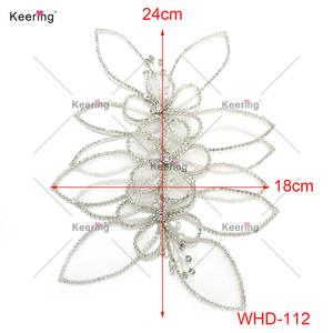 عرس رائع ، 3D الدانتيل زين زهرة بقع الكريستال - Product Image 2