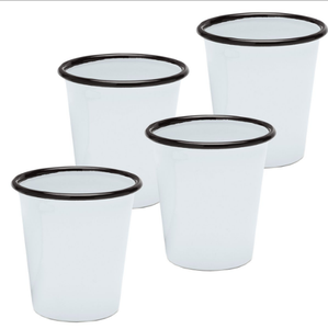 Taza de Metal Esmaltada de 310 ml, Forma de Cono, Taza de Metal Esmaltada Vintage para Camping, Taza para Café o Leche, Logotipo Personalizado OEM - Product Image 3