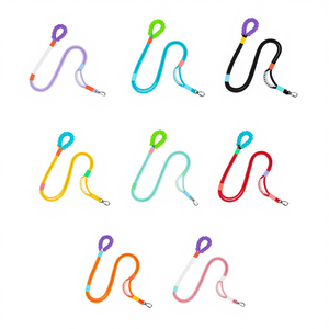 समायोज्य ठोस आधुनिक नायलॉन मैकरन रंग हाथ की कमर बेल्ट छाती स्ट्रैप कुत्ते के लिए पट्टा रस्सी रिबन - Product Image 5