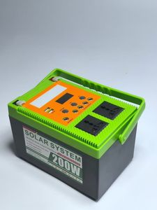 <span class=keywords><strong>Station</strong></span> d'alimentation portable 200W MPPT avec batterie LiFePO4, charge solaire, ports USB et RV, démarreur de secours pour voiture et appareils mobiles UPS - Product Image 1