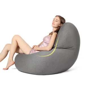 2023 New Launch Cloud Pod Luxury Bean Bag Couch Cover Stretch Spandex Cute Bean Bags With Puff Without Filling